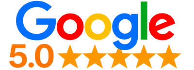 5.0 star rating on Google